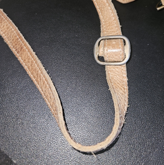 Myra Bag Western Cow Hide Front Pocket Leather Messenger Crossbody Bag - Picture 10 of 13